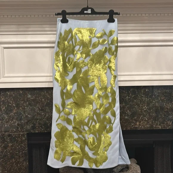 Zara Contrasting sequin high waist midi skirt ZW Collection Sz.XS